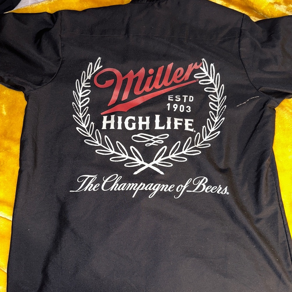 Men’s Black Miller High Loge Bowling Shirt